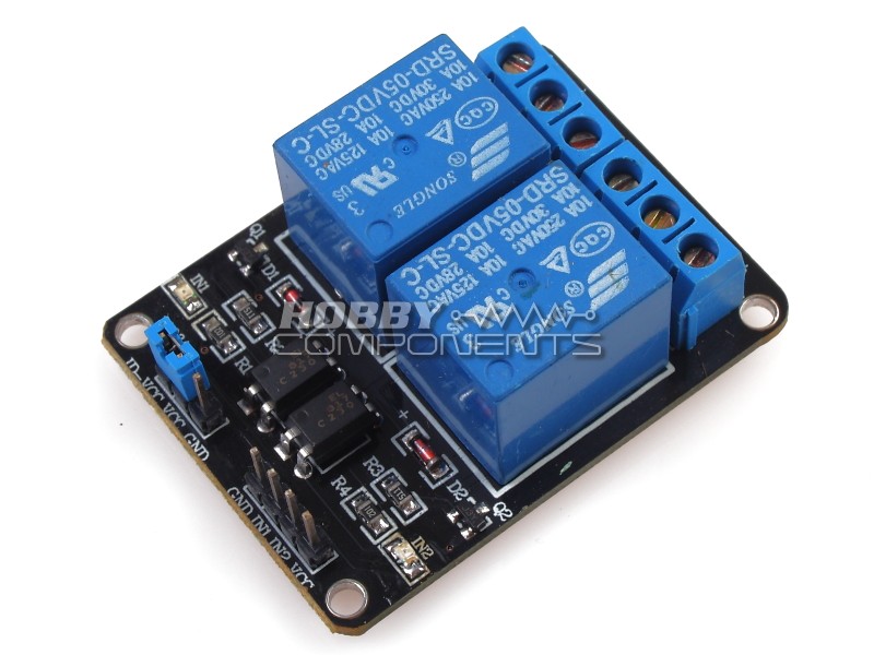 1PCS 5V Two 2 Channel Relay Module With optocoupler For PIC AVR DSP ARM Arduino 